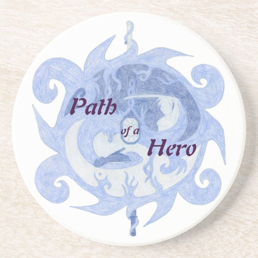 "英雄の道"の紋章(タイトルと) コースター (正面)