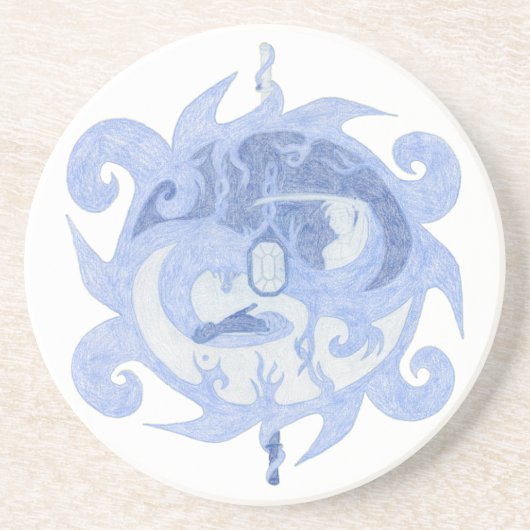 「英雄の道」エンブレム コースター (正面)