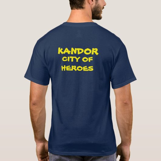 英雄のKANDOR都市 Tシャツ (裏面)