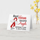 英雄は天使のエイズになります カード (黄色い花)