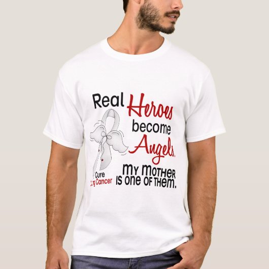 英雄は天使の母肺癌になります Tシャツ (正面)