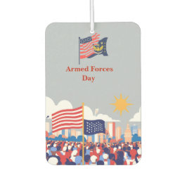 「英雄を讃える：軍隊の日のお祝い カーエアーフレッシュナー