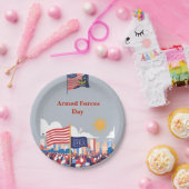 「英雄を讃える：軍隊の日のお祝い ペーパープレート (パーティー)