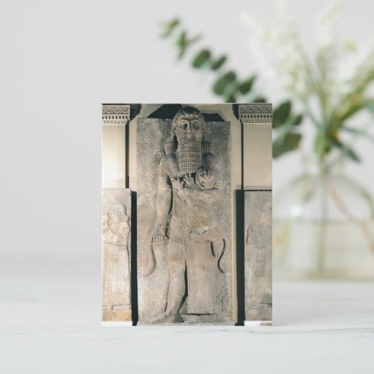 英雄ギルガメシュは獅子を持っていた ポストカード (スタンド正面)