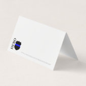 英雄シンブルーライン警察ありがとう名刺 名刺 (裏面)