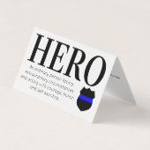 英雄シンブルーライン警察ありがとう名刺 名刺 (正面)