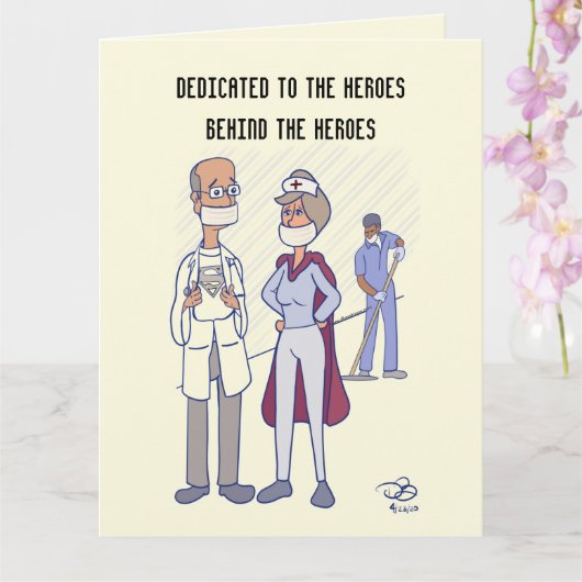 英雄折り畳みグリーティングカード カード (蘭)