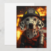 英雄消防士ダルマチア 招待状 (正面/裏面)