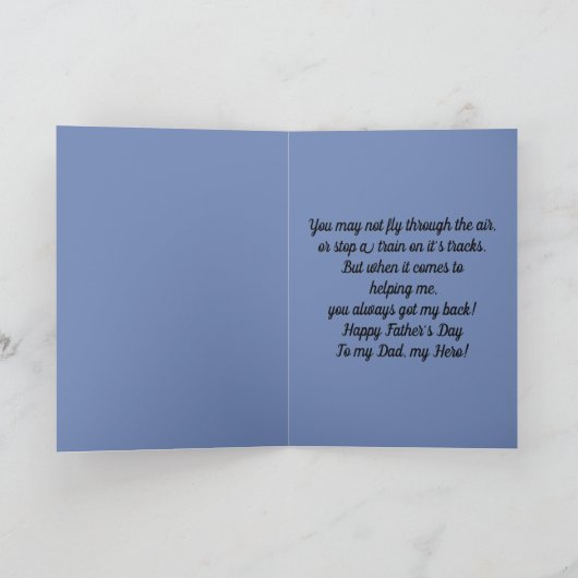 英雄父の日 カード (内部)
