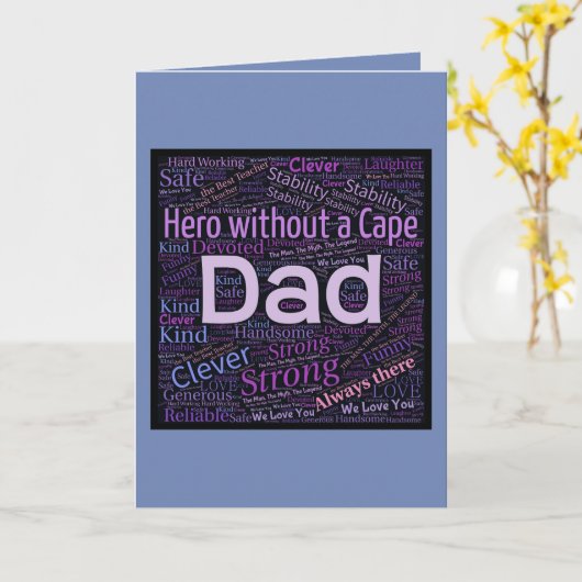 英雄父の日 カード (黄色い花)