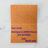 英雄猫の挨拶状 カード (内部)