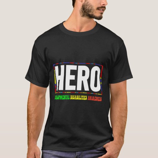 英雄発達障害認識度 Tシャツ (正面)
