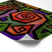 英雄的なバラby Paul Klee抽象芸術アートポスター ポスター (角)