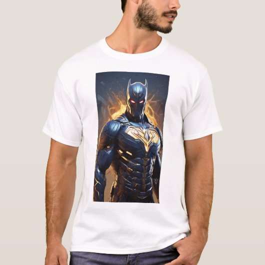 英雄的な側面を照らす：すごい Hero Tシャツ (正面)