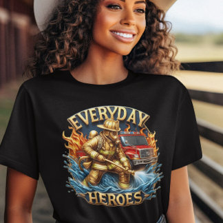 英雄的な消防士バトルブレイズ Tシャツ