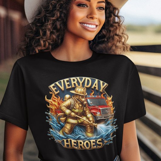 英雄的な消防士バトルブレイズ Tシャツ
