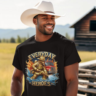 英雄的な消防士バトルブレイズ Tシャツ