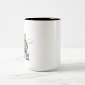 英雄的な送電線作業員 コーヒーマグ ツートーンマグカップ (中央)