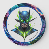 「英雄的エネルギー吸収技術」 ラージ壁時計 (正面)