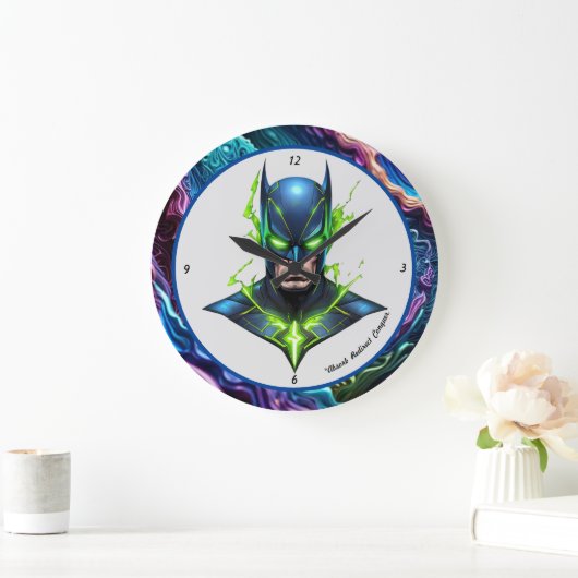 「英雄的エネルギー吸収技術」 ラージ壁時計 (ホーム)