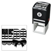 英雄米国国旗の愛国的な自墨印 セルフインキングスタンプ (インサイチュ)