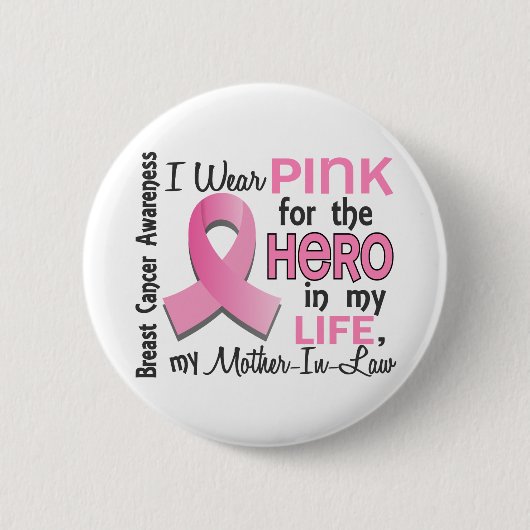 英雄3の義母の乳癌のために飾って下さい 缶バッジ (正面)