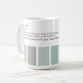 英雄 コーヒーマグカップ (正面左)