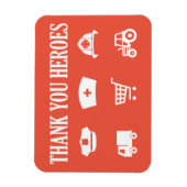 英雄 |フロントライナー |ありがとうございます マグネット (縦)