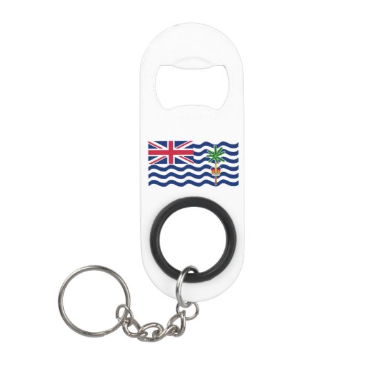 英領インド洋地域の旗 キーホルダー栓抜き (正面)