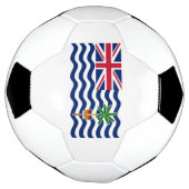 英領インド洋地域の旗 サッカーボール (回転)
