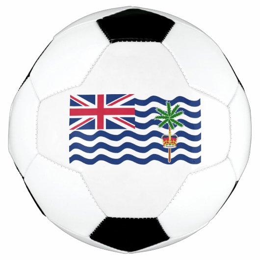 英領インド洋地域の旗 サッカーボール (正面)