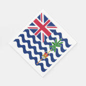 英領インド洋地域の旗 スタンダードランチョンナプキン (角)