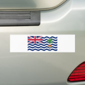 英領インド洋地域の旗 バンパーステッカー (車上)