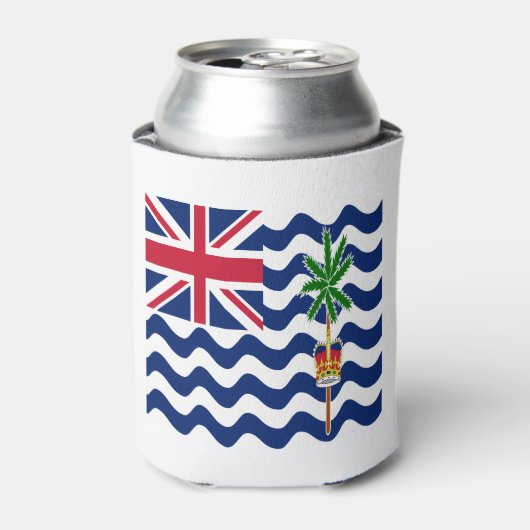 英領インド洋地域の旗 缶クーラー (缶正面)