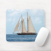 英領バージン諸島のスクーナー船 マウスパッド (マウス)