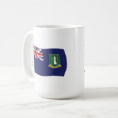 英領バージン諸島の国旗マグカップ コーヒーマグカップ (正面左)