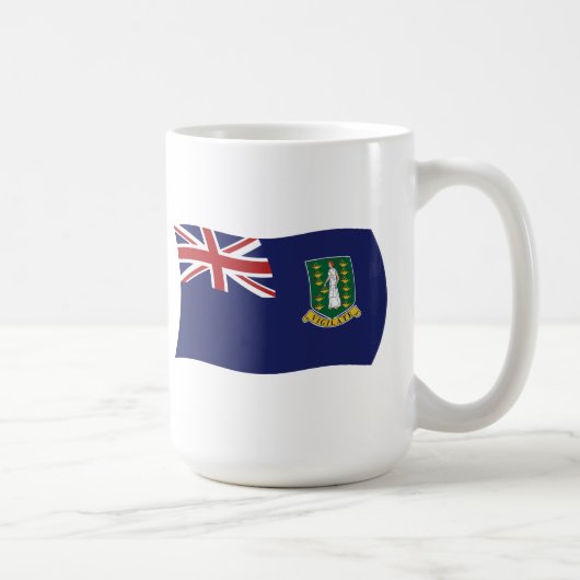 英領バージン諸島の国旗マグカップ コーヒーマグカップ (右)