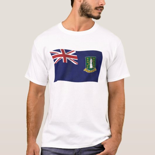 英領バージン諸島の国旗Tシャツ Tシャツ (正面)