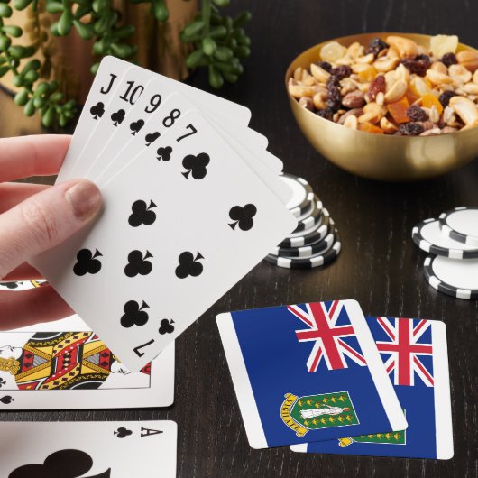 英領バージン諸島の国民の世界の旗 トランプ (インサイチュ)