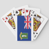 英領バージン諸島の国民の世界の旗 トランプ (裏面)