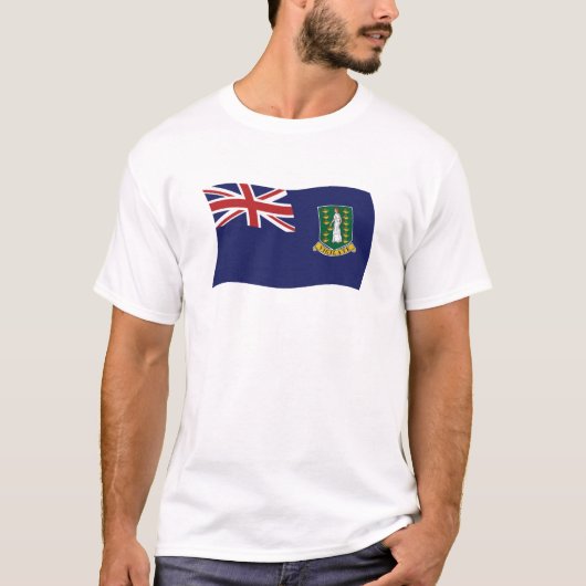 英領バージン諸島の旗のTシャツ Tシャツ (正面)