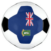 英領バージン諸島の旗 サッカーボール (回転)