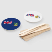 英領バージン諸島の旗 ハンドファン (組立なし)