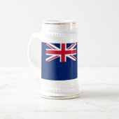 英領バージン諸島の旗 ビールジョッキ (正面左)