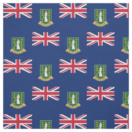 英領バージン諸島の旗 ファブリック (見本)