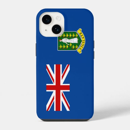 英領バージン諸島の旗 iPhoneケース (裏面)
