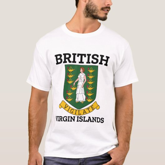 英領バージン諸島の紋章 Tシャツ (正面)