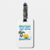 英領バージン諸島の航海 ラゲッジタグ (裏面縦)