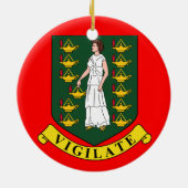 英領バージン諸島-クリスマスのオーナメント セラミックオーナメント (裏面)