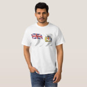 英領南極地域の旗のTシャツ Tシャツ (正面フル)